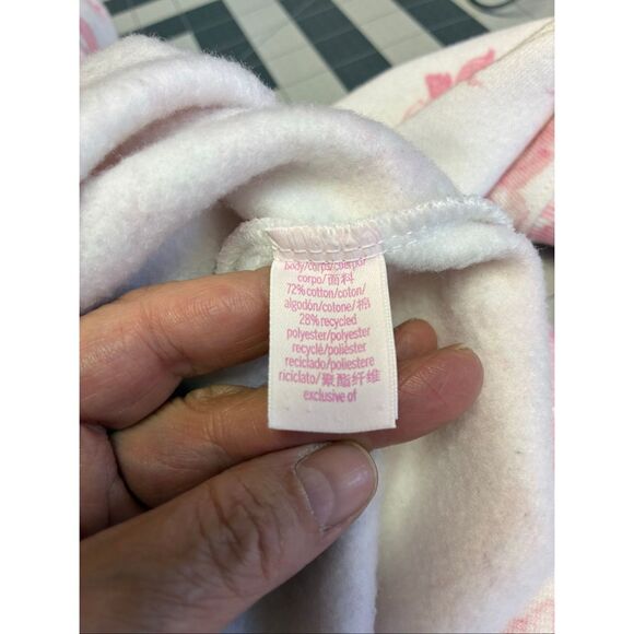 Love Shack Fancy for PINK Victorias Secret Floral Rhinestone Sweatshirt in White - Picture 7 of 7